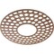 Ekena Millwork Fink Wood Fretwork Pierced Ceiling Medallion, Walnut, 26"OD x 9 1/2"ID x 3/8"T CMWP26X26X0375FFWA - alternate 5